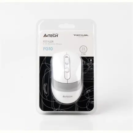 Мышь беспроводная A4Tech FG10 White USB