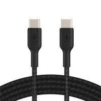 Кабель Belkin Braided USB Type-C-USB Type-C, 1м Black (CAB004BT1MBK)
