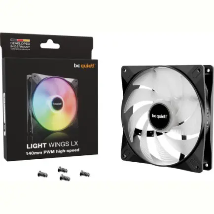 Вентилятор be quiet! Light Wings LX 140mm PWM High-Speed Black (BL129)