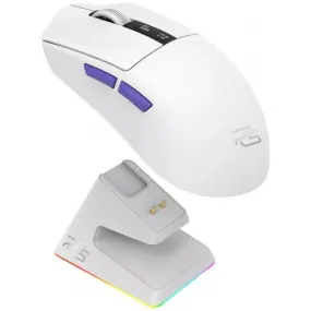 Мышь беспроводная Proove Gaming Superfight Wireless with charging dock White/Purple (WMSW00122002)