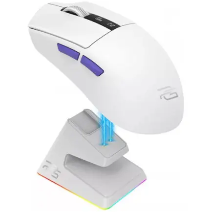 Мышь беспроводная Proove Gaming Superfight Wireless with charging dock White/Purple (WMSW00122002)