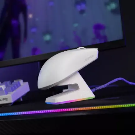 Мышь беспроводная Proove Gaming Superfight Wireless with charging dock White/Purple (WMSW00122002)
