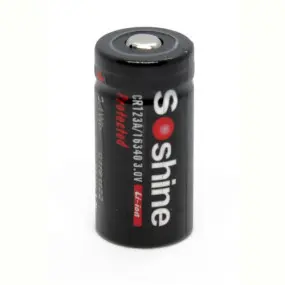 Акумулятор Soshine Protected CR123A/16340 3.0V 700mAh 1шт