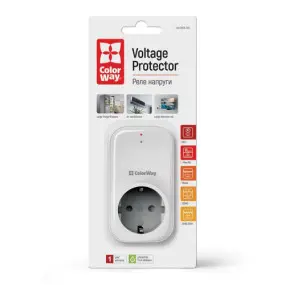 Реле напряжения ColorWay (16A/3680W)