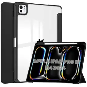 Чeхол-книжка BeCover Soft Edge TPU с креплением Apple Pencil для Apple iPad Pro 11" M4 2024 Black (711714)