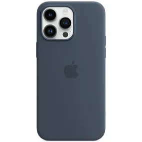 Чехол-накладка Apple Silicone Case with MagSafe для Apple iPhone 14 Pro Max Storm Blue (MPTQ3)