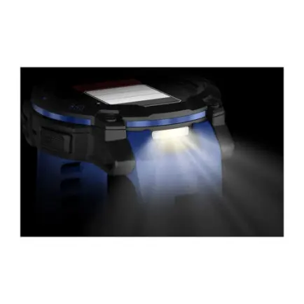 Смарт-часы Garmin Instinct 3 45mm AMOLED Black with Bolt Blue/Black Silicone Band (010-02936-03)