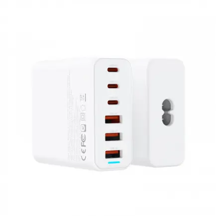 Сетевое зарядное устройство XO L133 (3USB-С, 3USB, 3А)