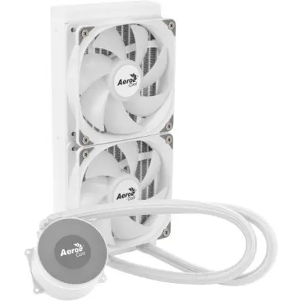 Система водяного охлаждения AeroCool Oasis L240 White (ACLA-OA24117.21)