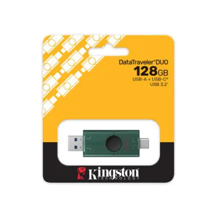 Флеш-накопичувач USB3.2 128GB Type-C Kingston DataTraveler Duo Green (DTDEG2/128GB)