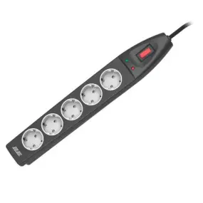 Сетевой фильтр 2E 5хSchuko, 10 м, черный (2E-SP515M10BK)