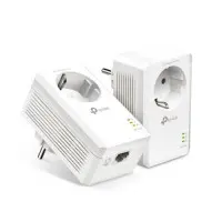 Комплект адаптеров Powerline TP-Link TL-PA7017p KIT (AV2 1000, 1xGE, розетка, 2 ..