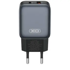 Сетевое зарядное устройство XO L154 (1USB-С, 1USB, 3А)