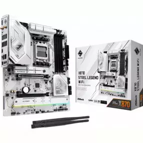 Материнська плата ASRock X870 Steel Legend WiFi Socket AM5