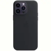 Чехол-накладка Apple Leather Case with MagSafe для Apple iPhone 14 Pro Max Midni..
