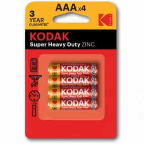 Батарейка Kodak Extra Heavy Duty AAA/R3 BL 4шт