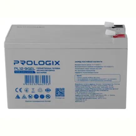 Акумуляторна батарея Prologix 12V 9AH (PL12-9GEL)