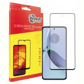 Защитное стекло Dengos для Motorola Moto G84 Black Full Glue (TGFG-327)