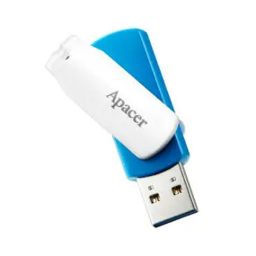 Флеш-накопичувач USB3.1  64GB Apacer AH357 Blue/White (AP64GAH357U-1)