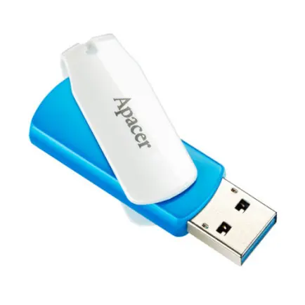 Флеш-накопитель USB3.1  64GB Apacer AH357 Blue/White (AP64GAH357U-1)