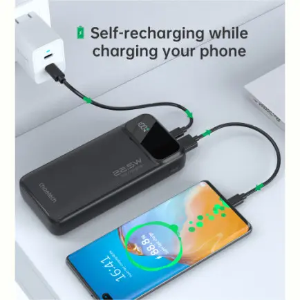 Універсальна мобільна батарея Choetech B729 20000mAh Black (B729-BK)