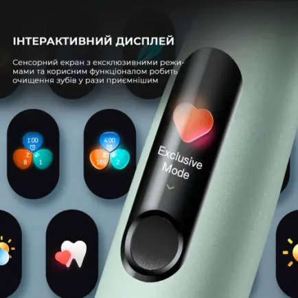 Розумна зубна електрощітка Oclean X Ultra Set Green (OLED)