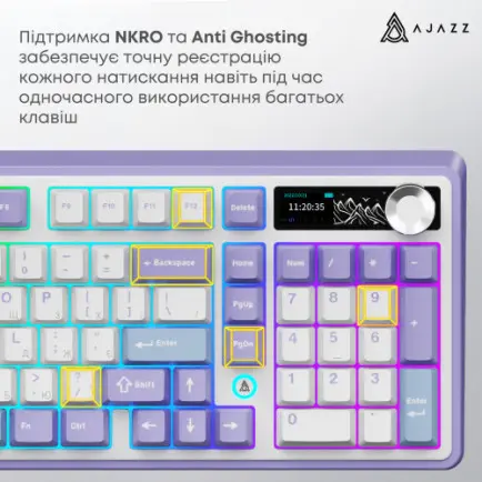 Клавиатура беспроводная Ajazz AK980 V2 Gift Switch V2 White (AK980-V2-G-PWB)