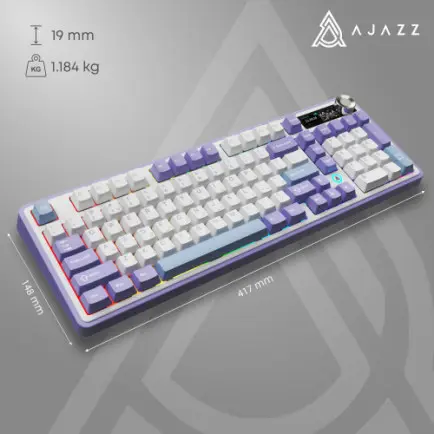 Клавиатура беспроводная Ajazz AK980 V2 Gift Switch V2 White (AK980-V2-G-PWB)