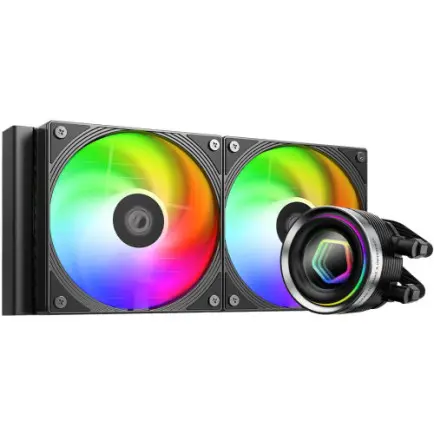 Система водяного охлаждения ID-Cooling FX240 INF, Intel: 1851/1700/1200/1151/1150/1155/1156, AMD: АМ5/АМ4, 276х120х27 мм, 3-pin ARGB/4-pin PWM