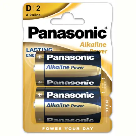 Батарейка Panasonic Alkaline Power D/LR20 BL 2 шт (2955)