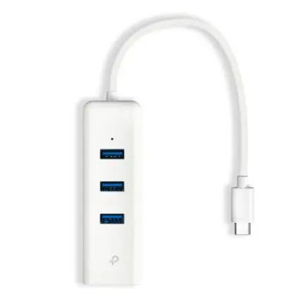 Мережевий адаптер TP-Link UE330C (USB-C 3.0, 10/100/1000Mbps, 3xUSB 3.0 HUB)