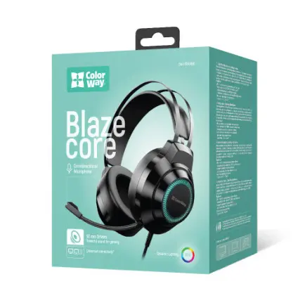 Гарнітура СolorWay BlazeCore RGB Black (CW-HPG03BK)