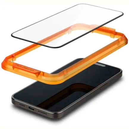 Захисне скло Spigen Glas.tR AlignMaster FC для Apple iPhone 15, Black, 2шт (AGL06906)