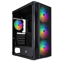 Корпус 1stPlayer X5-BK-4F1-PS-600FK-EU Black 600W