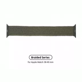 Ремешок Armorstandart Braided Solo Loop для Apple Watch 38mm/40mm/41mm Inverness Green Size 2 (120 mm)