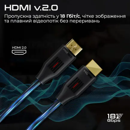 Кабель Promate HDMI - HDMI V 2.0 (M/M)