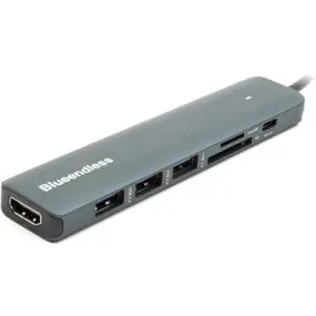 Концентратор USB Type-C Blueendless Space Grey (CA913848)
