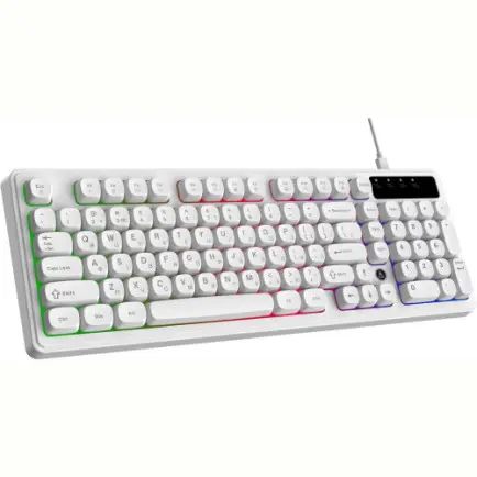 Клавіатура Ajazz AF98 Black USB-C White (AF98-W)