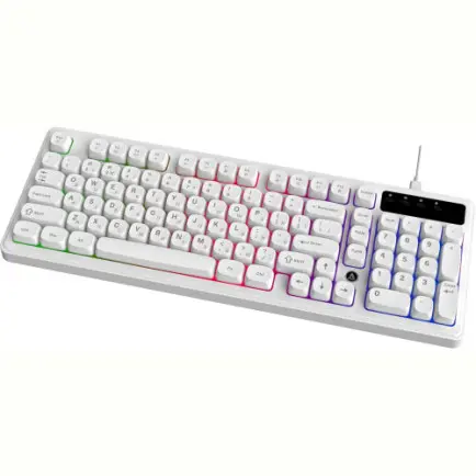 Клавіатура Ajazz AF98 Black USB-C White (AF98-W)