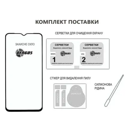 Захисне скло Dengos для Samsung Galaxy A56 5G SM-A566 Black Full Glue (TGFG-388)