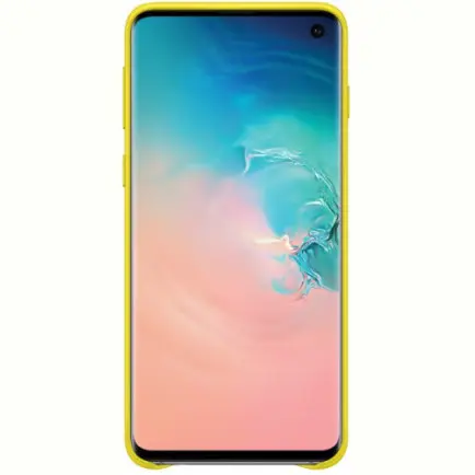 Чехол-накладка Samsung Leather Cover для Samsung Galaxy S10 SM-G973 Yellow (EF-VG973LYEGRU)