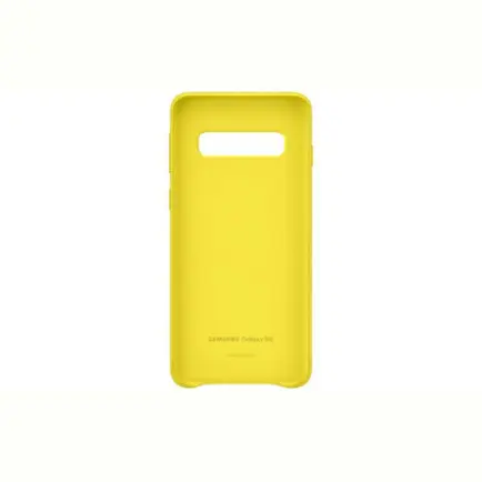 Чехол-накладка Samsung Leather Cover для Samsung Galaxy S10 SM-G973 Yellow (EF-VG973LYEGRU)