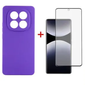Чeхол-накладка Dengos Carbon для Xiaomi Redmi Note 14 Pro Purple (DG-KM-130)