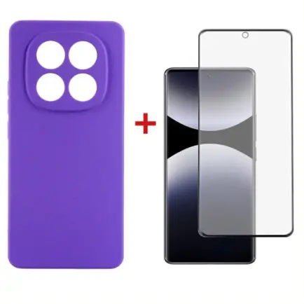Чохол-накладка Dengos Carbon для Xiaomi Redmi Note 14 Pro Purple (DG-KM-130)