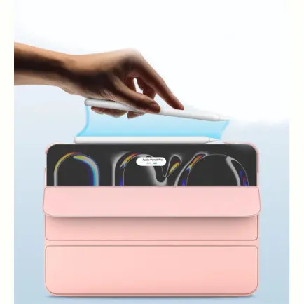 Чeхол-книжка BeCover Tri Fold Hard для Apple iPad Pro 13" M4 2024 Pink (711732)