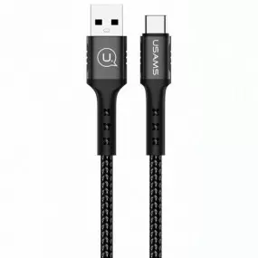 Кабель Usams US-SJ289 USB - USB Type-C, 1.2 м, Black (SJ289USB01)