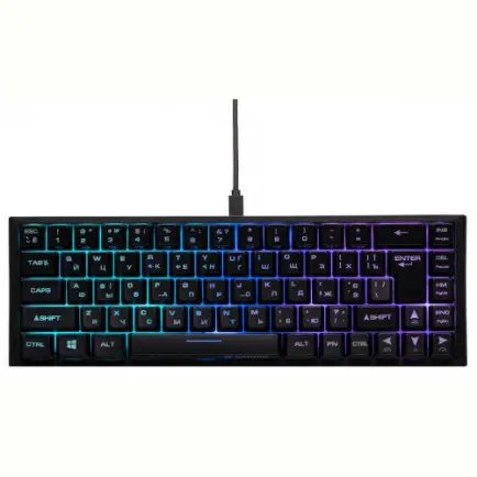 Клавиатура 2E Gaming KG350UBK RGB Ukr Black (2E-KG350UBK)