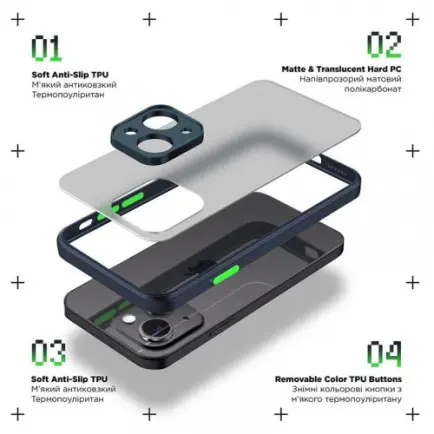 Чохол-накладка Armorstandart Frosted Matte для Tecno Spark 10 4G (KI5q)