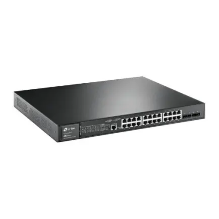Коммутатор TP-Link SG3428MP (24xGE PoE+, 4xSFP, 1xconsole, 1xmicroUSB console, Omada, L2, max PoE 384W)