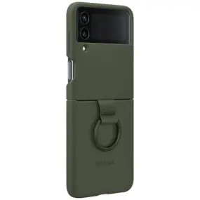 Чохол-накладка Samsung Silicone Cover with Ring для Samsung Galaxy Flip 4 SM-F721 Khaki (EF-PF721TGEGUA)